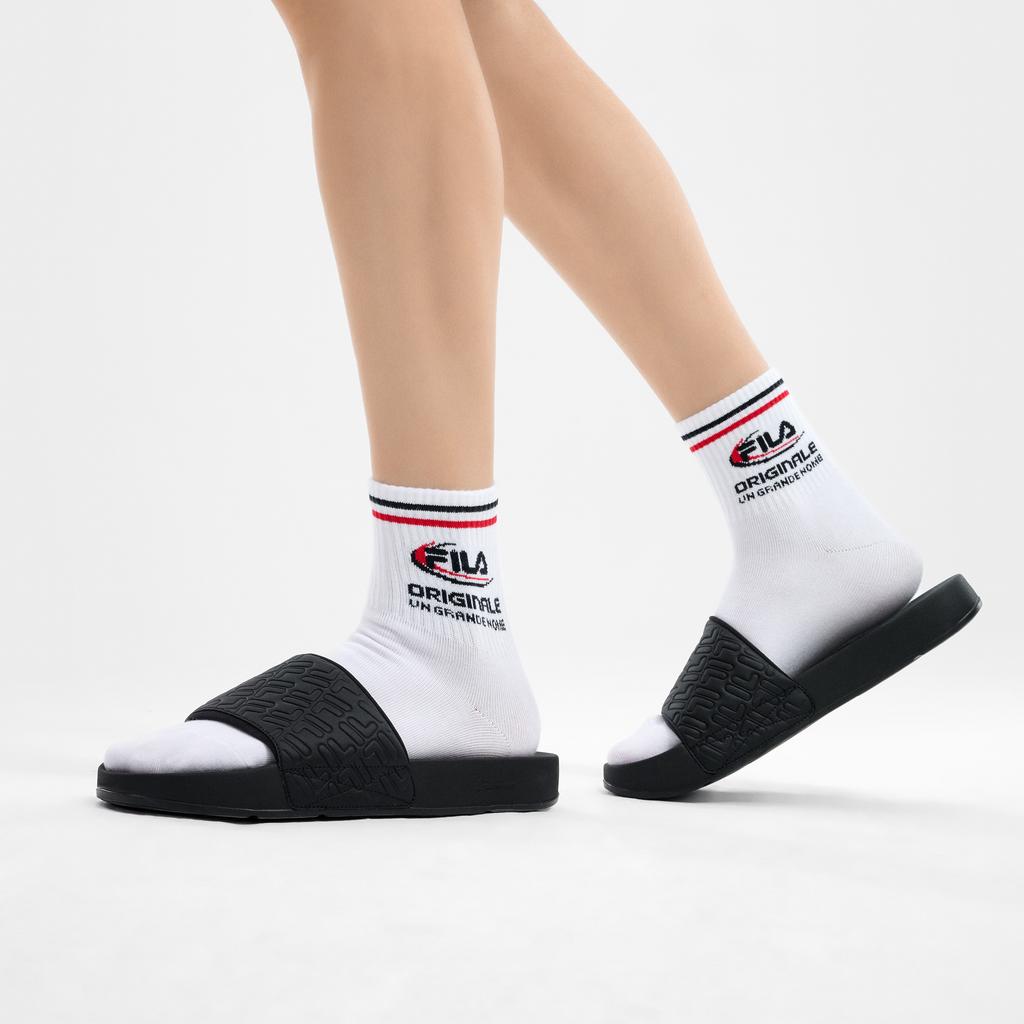 Fila Drifter Retro Fashion Versatile Comfortable Casual Slip-On Sandals Men Footwear Black F12M422504FBK