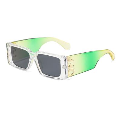 Modne Okulary Przeciwsłoneczne Kolorowe Kwadratowe Oprawki Damskie Retro Odporne na UV Szerokie Nogi Okulary Przeciwsłoneczne Unisex Okulary