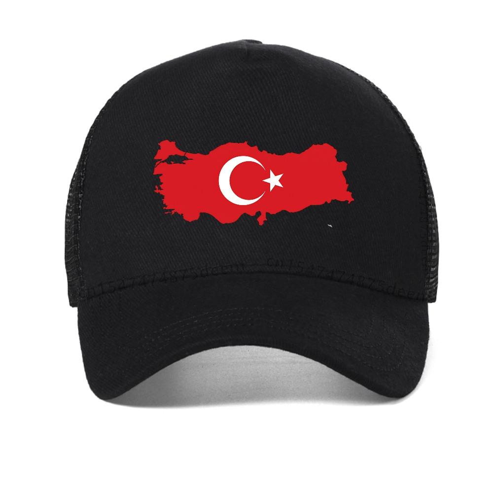 Rolig Turkiet Turkisk Turkiet Flagga Grafisk Nät Baseballkeps Herr Dam Mode Casual Andningsbar Solhatt Utomhus Truckerkeps