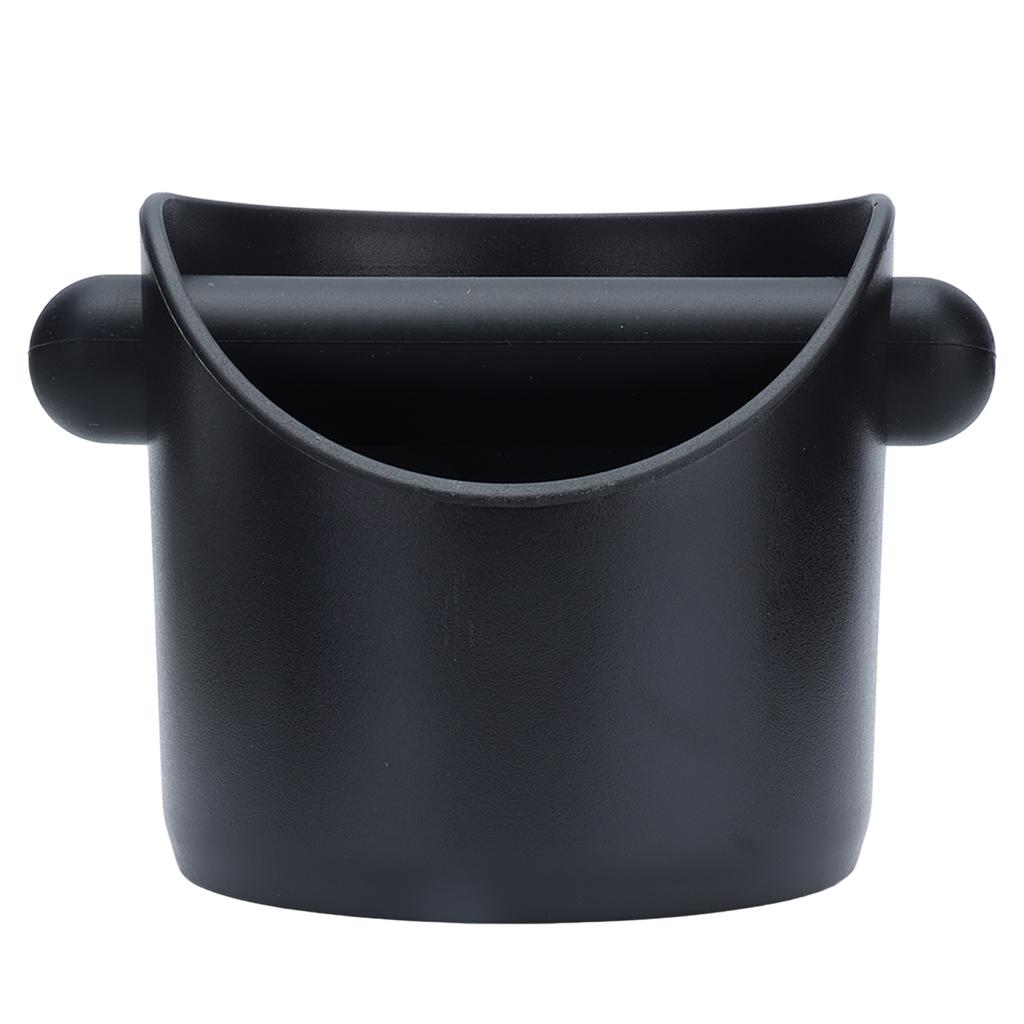 Oblique Black Coffee Knock Box Grounds Box Knock Bin for Coffee Shops Bars Family Kitchens