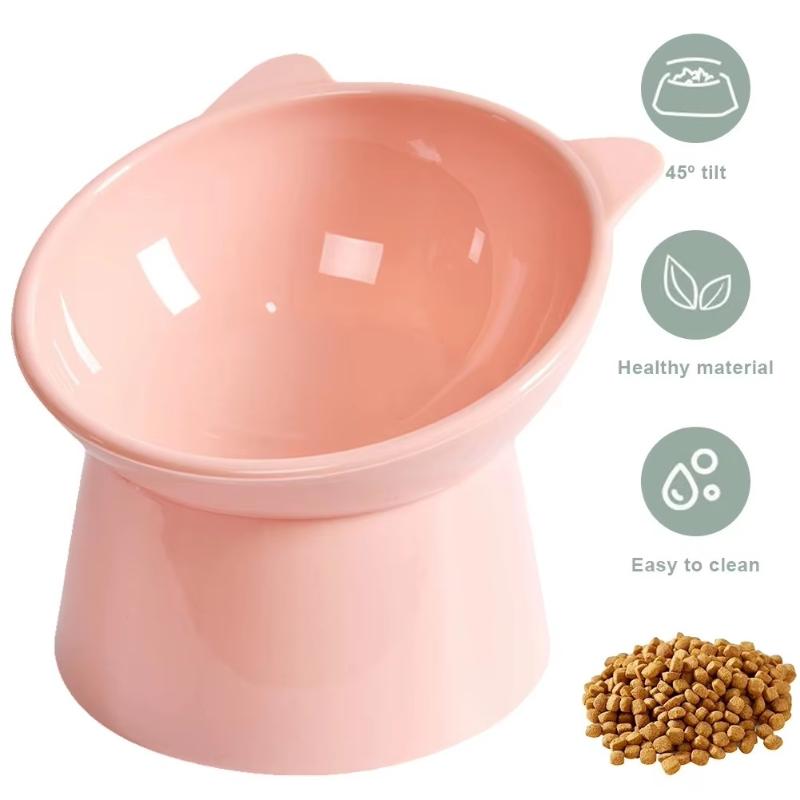Pet Food Bowl Tilt High Bottom Neck Protector Antichoking Dog And Cat Water Bowl Antidumping Dog Feeding Supplies