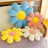 Multi Colored Daisies Flower Shapes Pillows Cushion For Home Office And Bedside Use