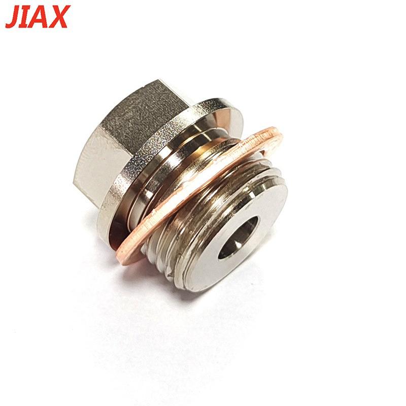 Sensor Adapter M18x1.5 to 1/8NPT Thread Exhaust Water Temperature Sensor NPT Coolant Temperature Sensor Fitting with Gasket