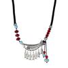 Original Design Woven Dogfish Fringed Pendant Women's Necklace Fashionable Retro Tibetan Silver Collarbone Chain Accessories