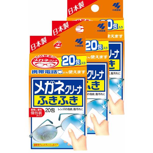 

Очиститель для очков [Оптовая покупка] Салфетки для чистки очков Фукифуки, 20 пакетиков х 3 (Индивидуально упакованный) от Kobayashi Pharmaceutical