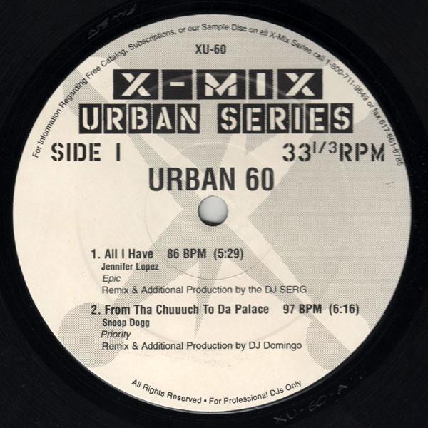 

12inch Record VARIOUS XMix Urban Series 60 XU60 XMix US Rap HipHopRB Used