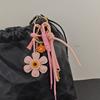 Neu In Leder Sonnenblumen Taschenanhänger Modischer Anhänger für Tasche Geflochtenes Seil Frau Schlüsselanhänger Zubehör Geschenk Großhandel