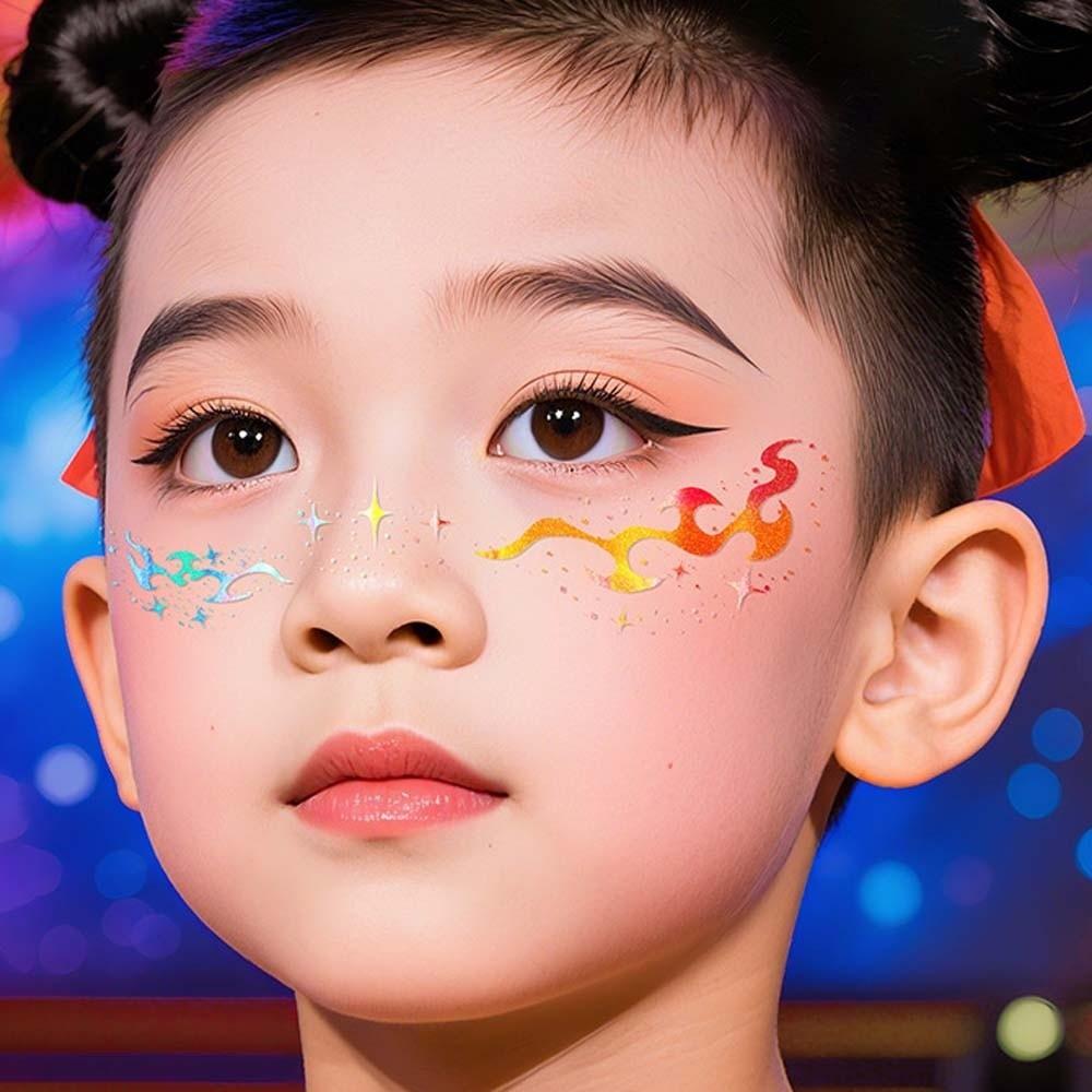 DIY Laser Freckle Tattoo Sticker Butterfly Dots Heart Bronzing Sparkle Face Temporary Tattoo Freckle Makeup Long Lasting
