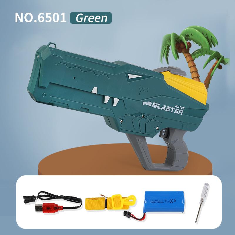 Summer Children'S Shark Electric Continuous Water Gun Toy High Pressure Powerful Water Gun Water Battle Casual Toy