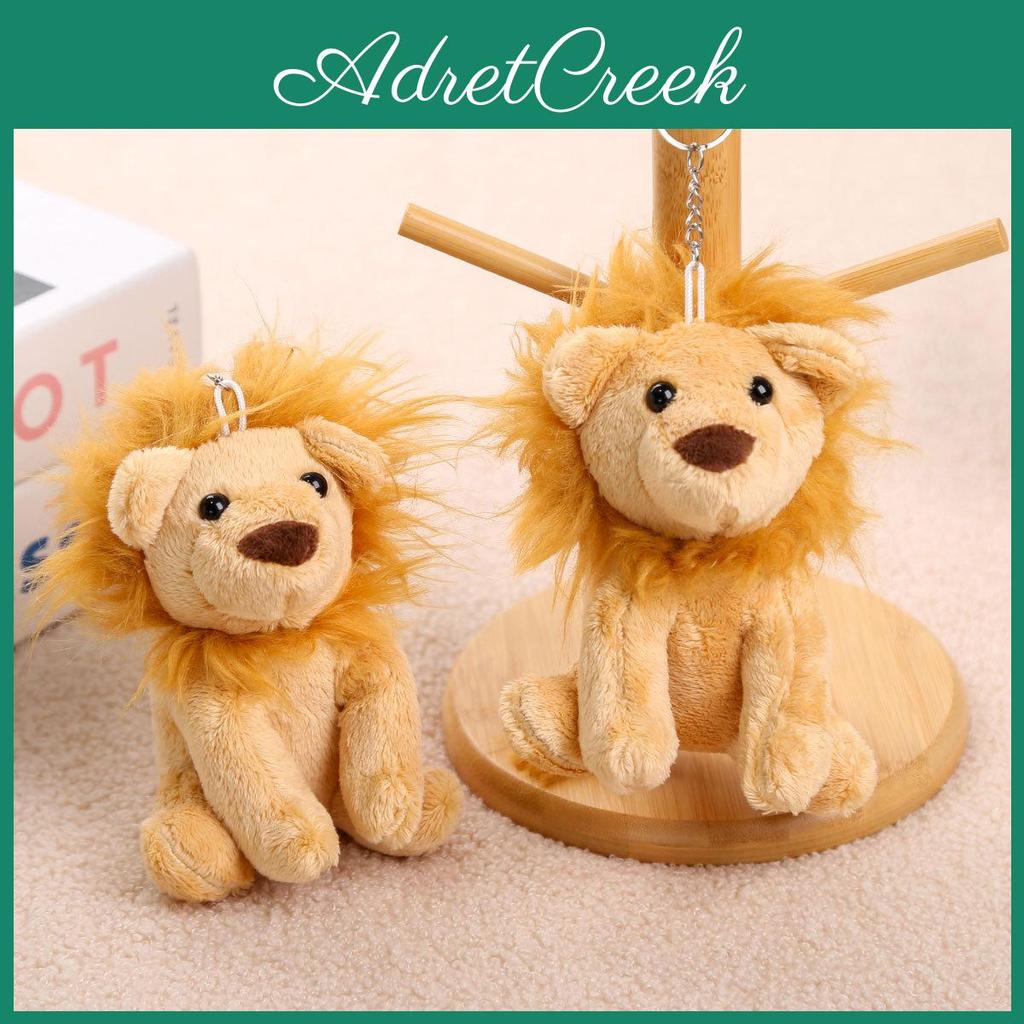 Plush Lion Keychain Toy With Short Plush Material For Girls And Gift Ideas