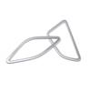 For BMW 2 Series Touring 15-19 Matte Silver Dashboard Air Outlet Vent Frame Trim