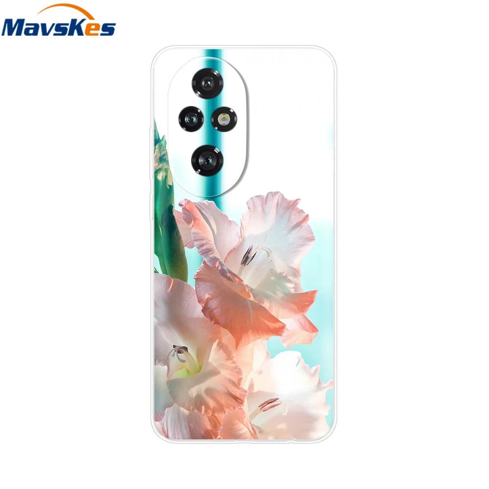 Für Honor 200 Hülle Niedliche Cartoon Silikon TPU Weiche Handyhüllen für Für Honor 200 Pro Honor200 Lite Transparente Capas Honor200