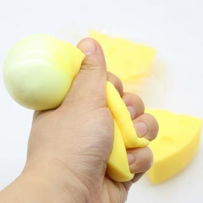 Cheese, Cheese, Pinch, Music, Stress Relief Tool, Ventilatory Ball Simulation, Food Play TPR Soft Rubber Rebound Ventilatory Toy