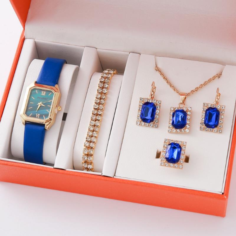 European And American Jewelry, Pendants, Earrings, Rings, Diamond-Encrusted Three-Piece Set, Fashionable Bridal Decoration Set, Watch.