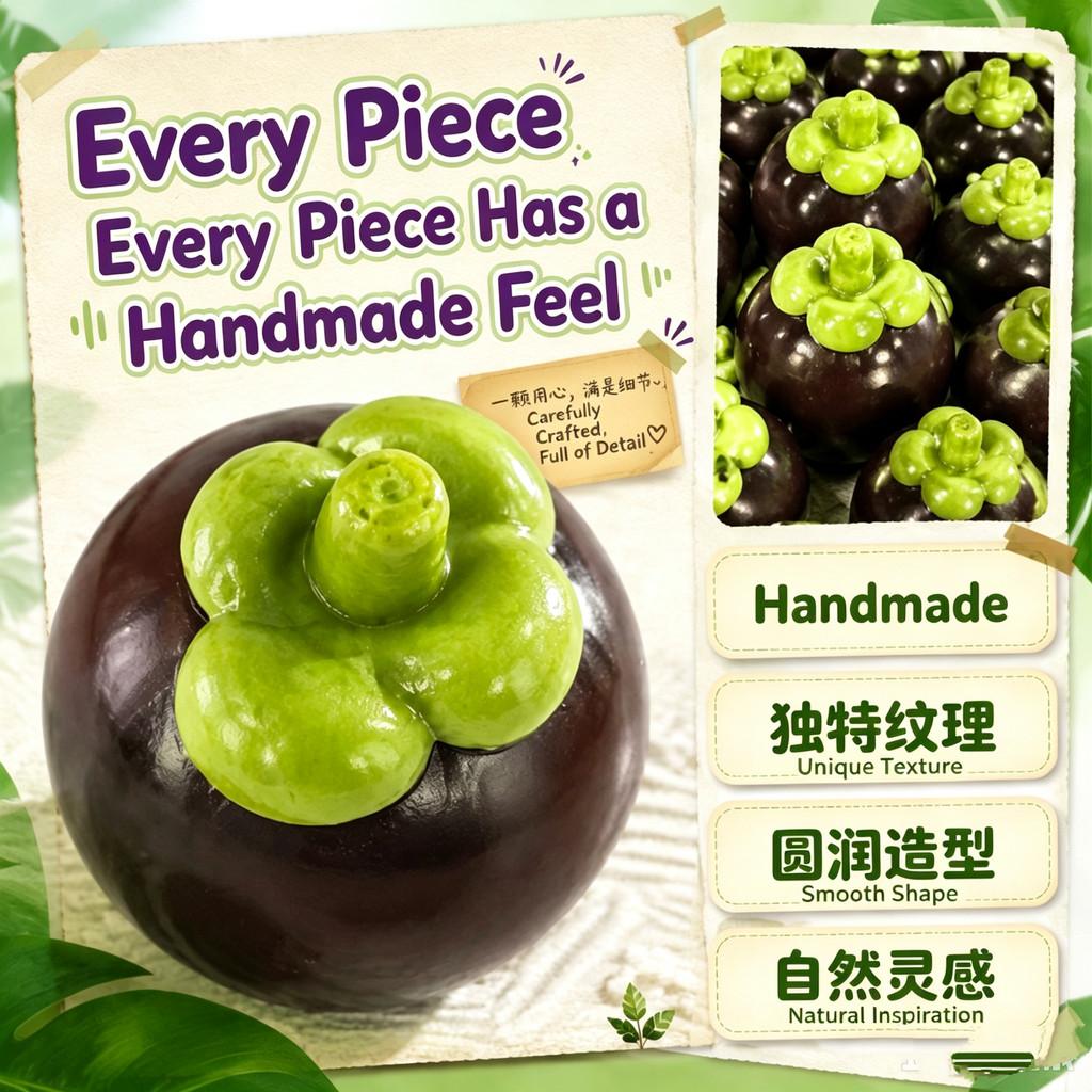 Crunchy Mangosteen Squishy Toy Building Block Filled Moldable Stress Ball Round Blocks Squeeze Fidget Toy Stress Relief Toy for Office Home Travel