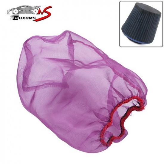 Purple Universal Water Guard Cold Air Intake Pre-Filter Cone Filter Sock Cover