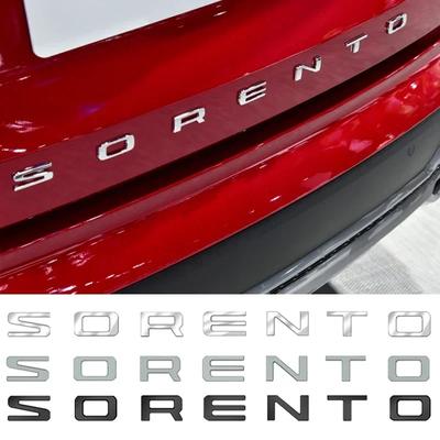 Metalowe Emblematy Litery Stylizacja Samochodu Naklejka Odznaka na Maskę Przednią Bagażnik Tylny Nadwozie dla SORENTO RIO SOUL CEED Forte K3 K7 Akcesoria