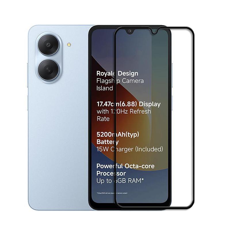6in1 Glass For Poco C81x Full Cover Tempered Glass Xiaomi Poco C81x Screen Protector HD Protective Phone Lens Film For Poco C81x