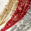 Golden Christmas Decorations Desktop Ornaments Red Christmas Tree Decorations Handmade Accessories Sparkling Pink Cuttings