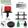 5-20M Micro Drip Irrigation System Kit, Adjustable Drippers & Nozzles for Garden, Patio, Lawn Plant Watering Kits