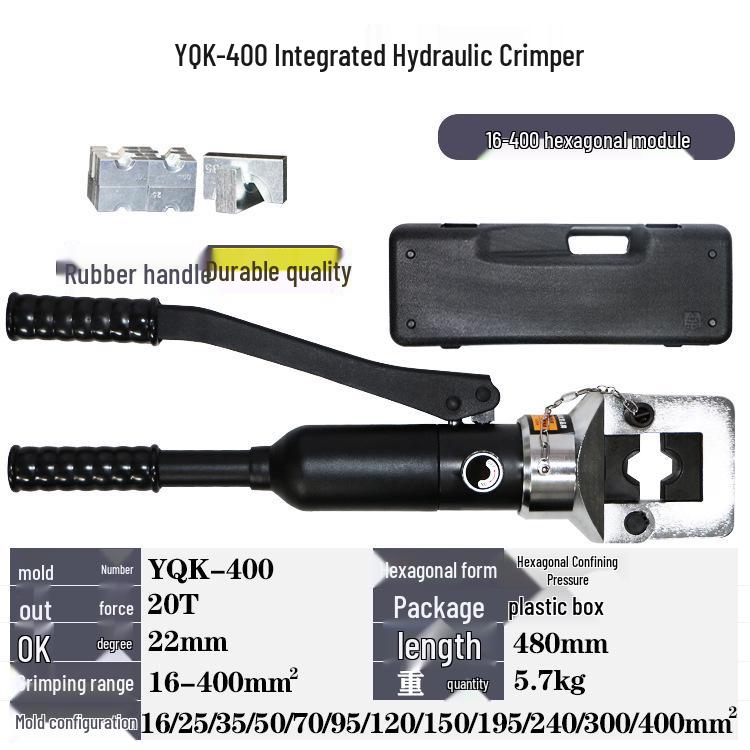 Hydraulic Crimper for Cold Crimping Copper/Aluminum Lugs YQK-70/120/240/300