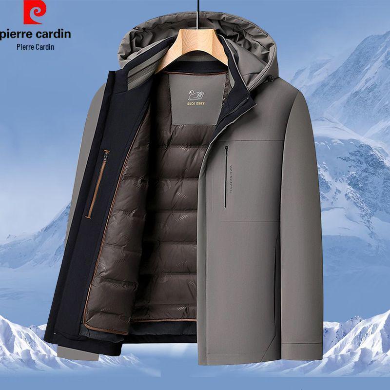 

Мужская ветронепродуваемая пуховая куртка Pierre Cardin - Утепленная, морозостойкая, повседневная зимняя теплая для мужчин среднего возраста 170 (90-120 lbs)