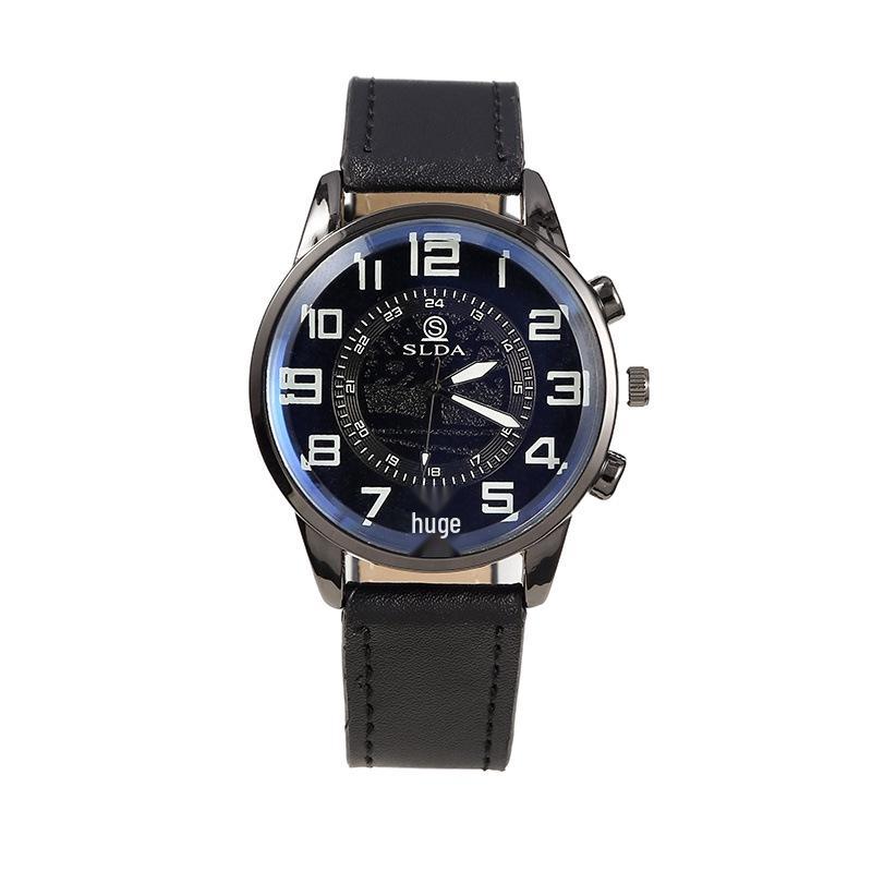 Men’s Retro Digital Quartz Watch: Fashionable Business Belt & Casual Style for Students