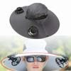 Unisex Outdoor Wide Brim Sun Hat with Fan for Hiking Camping Summer Comfortable Llightweight Rechargeable Cooling Cap
