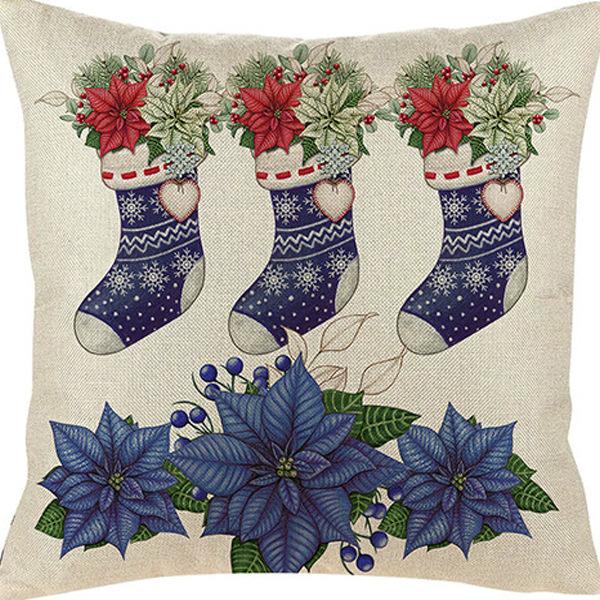 

Popular Christmas Pillowcases For Holidays Santa Claus Linen Home Ornament Pillowcases Premium Durable Quality 45 * 45Cm [without core]