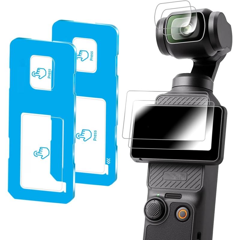 Tempered Glass Easy Installation for DJI Osmo Pocket 4 3 Camera Films HD Lens Glass Screen Protector For DJI Pocket4 Pocket3