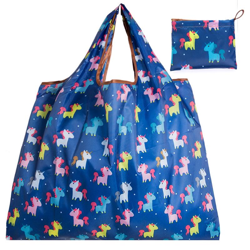 Large 210D Oxford Cloth Folding Tote - Portable, Durable Shopping & Storage Bag