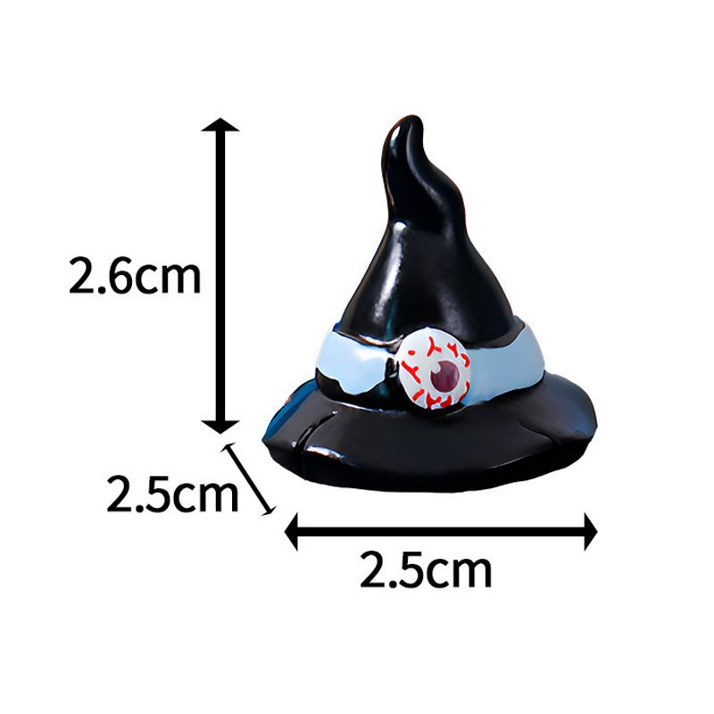 Creative Halloween Pumpkin Ghost Bat Ornaments Micro Landscape Miniature Figurines DIY Home Desktop Decoration Children Gifts