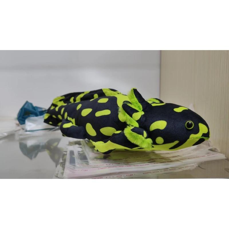 45cm Kawaii Colorful Newt Plush Toy Stuffed Cute Axolotl Salamander Fuzzy Plush Fish Appeasing Long Pillow Cushion Kids Gift