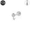 Elegant F136 Titanium Alloy Lip Stud Earring - Simple, Exquisite European & American Design