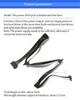 15Pin SATA Power Supply Splitter Cable 1 Male to 5 Female Extension Power Cord