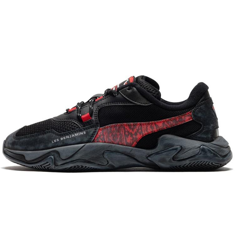 PUMA Les Benjamins x Storm  Black Red  Men s 370040-01 EU 37.5