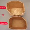 Kraft Paper Food Bag with Square Bottom - Oil-Proof and Printable for Takeaway or Bread