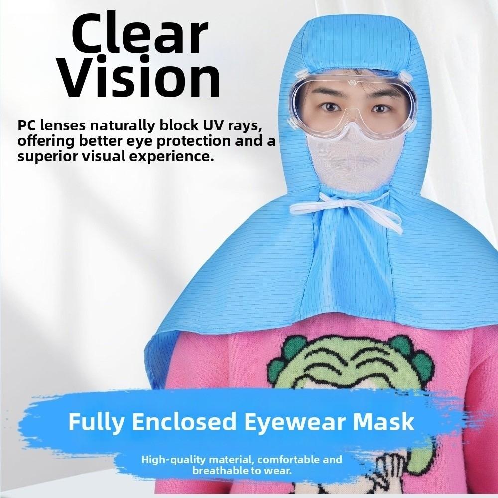 with Eye Mask Dust-Free Work Hat Dust-Free Purification Workshop Hat  Purification Workshop