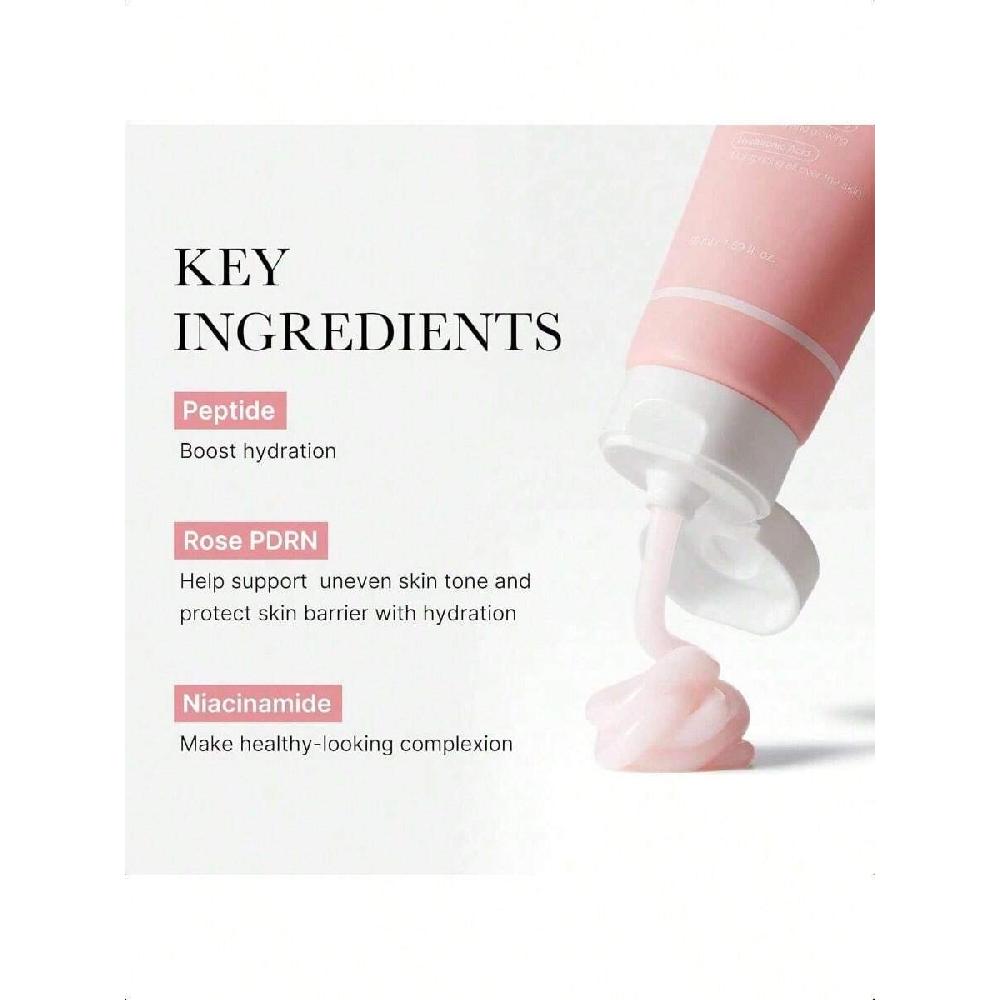 Medicube Lachs-DNA PDRN Rosa Hyaluron Feuchtigkeitscreme 50ml Rosa Beruhigungscreme, Hydratisierend & Straffend, Unebenmäßiger Hautton, Porenpflege