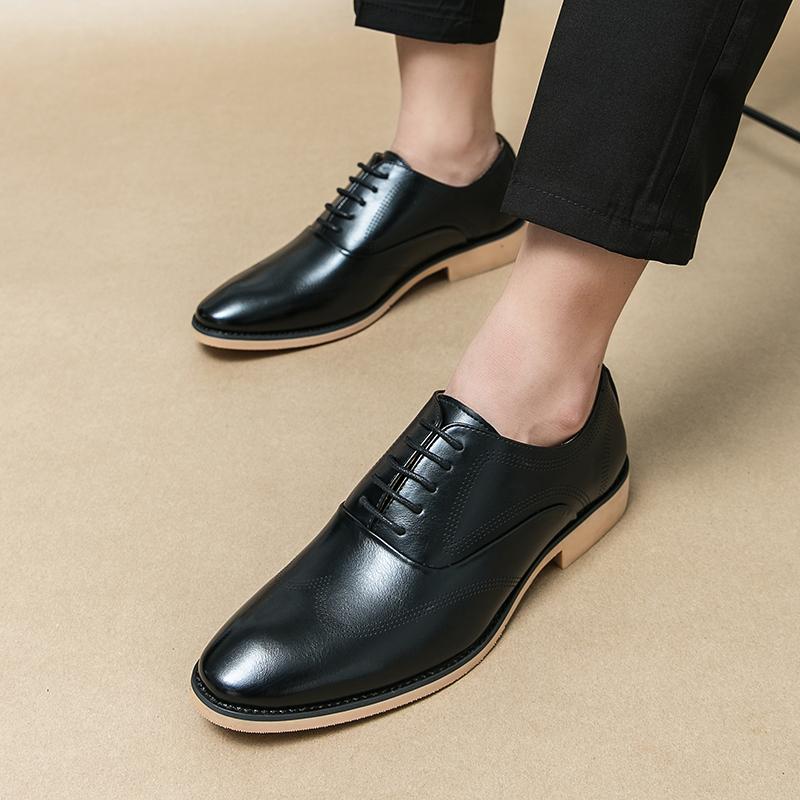 Chaussures Plates Luciano Carvari – Cuir Noir Daim, Pointure 37/4 UK, D'occasion