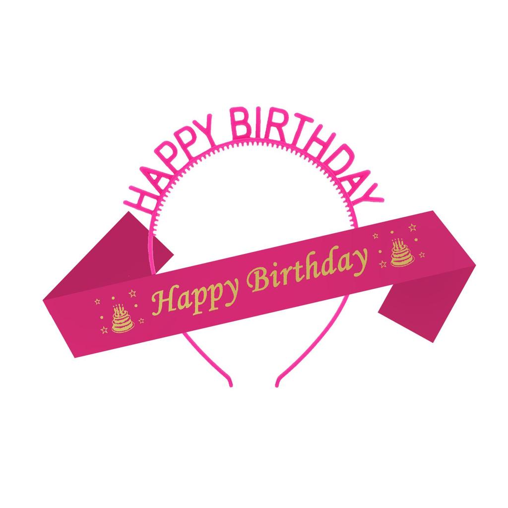 Candy Birthday Headband & Sash Set - Party Props & Gifts