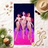 HUNTRIX Soft Beach Towel Stylish Beach Pool Towel for Summer Seaside Vacation Travel