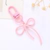Metal Keyring Bowknot Keychain Pendant Car Key Chain Lovely Bows Keyrings Hanging Ornaments Bag Charm for Woman