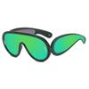 Big Frame One-Piece Sunglasses Sunglasses Futuristic Punk Hip Hop Outdoor Sunglasses