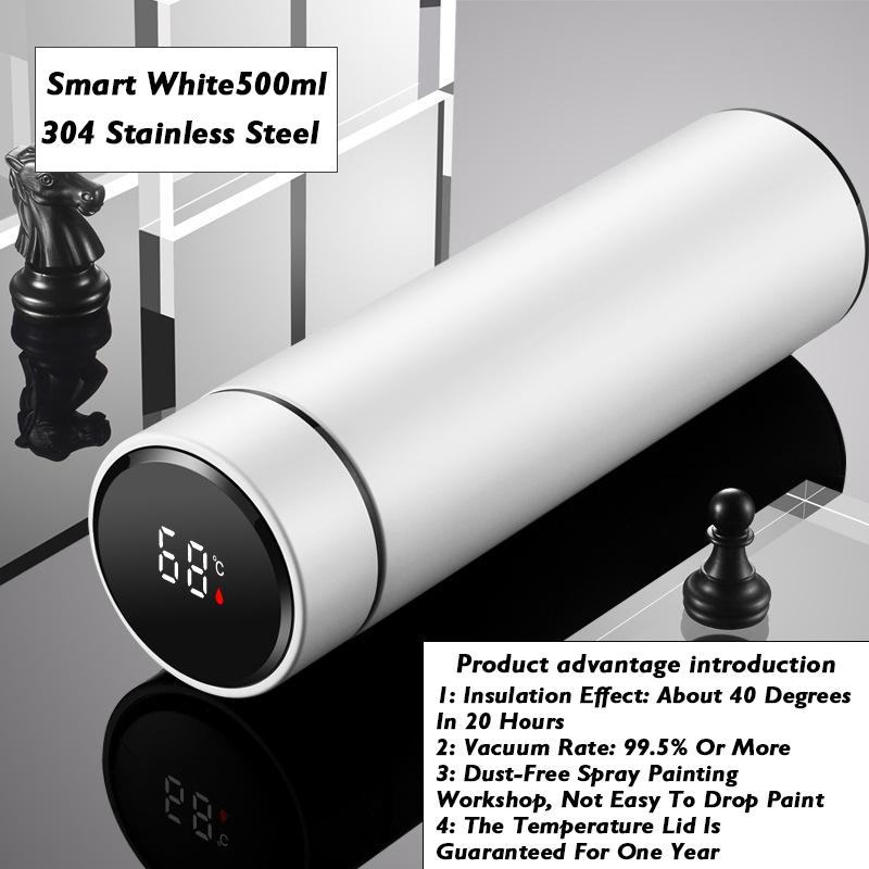 Smart Thermos Cup With Temperature Display 304 Stainless Steel Insulated Water Cup Business Gift Smart Temperature Bottles Water