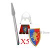 Medieval Military Noble Knights Building Blocks Figures Accessories Helmet Armor Shield Sword MOC Bricks Toys Friends Gifts
