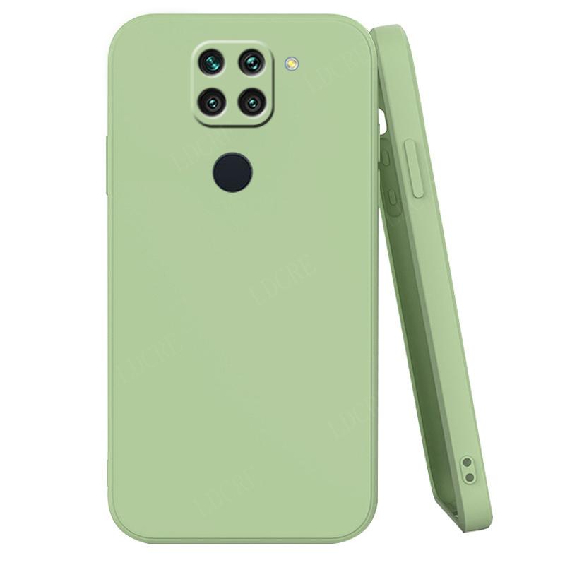 

Для Redmi Note 9 Чехол Xiaomi Redmi Note 9 Capas Оригинальный Телефон Бампер Задняя Противоударный Мягкий TPU Fundas Redmi Note 9 6.67 Note 9 4G Global зелёный