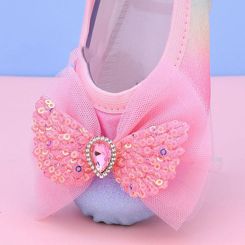 Wing Ballerina Woman Shoes Girls Adult Ballet Things Ballet Core Children's Ballet Sneaker Pink Rainbow Gradient Flat Shoes