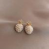 Trendy Fruit Pearl Earring For Women Exquisite Geometric Pineapple Imitation Pearls Stud Earrings Fashion Jewelry Gift Brincos