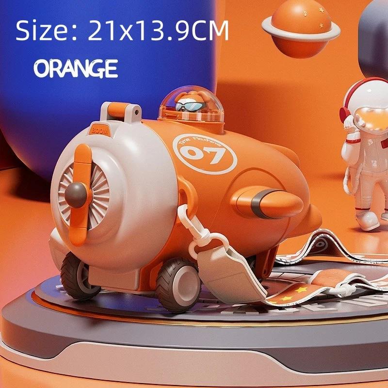 Kids Water Bottle Sippy Cup with Aircraft Modeling Cartoon Leakproof Water Bottles Outdoor Portable Drink Cup Bottle 550ml